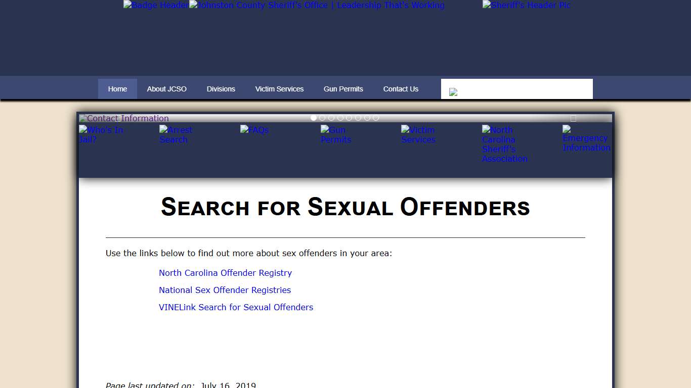Search for Sexual Offenders